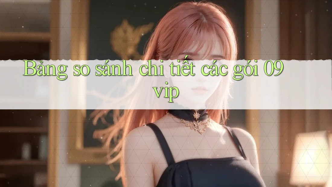 Bảng so sánh chi tiết các gói 09vip Bảng so sánh chi tiết các gói 09vip