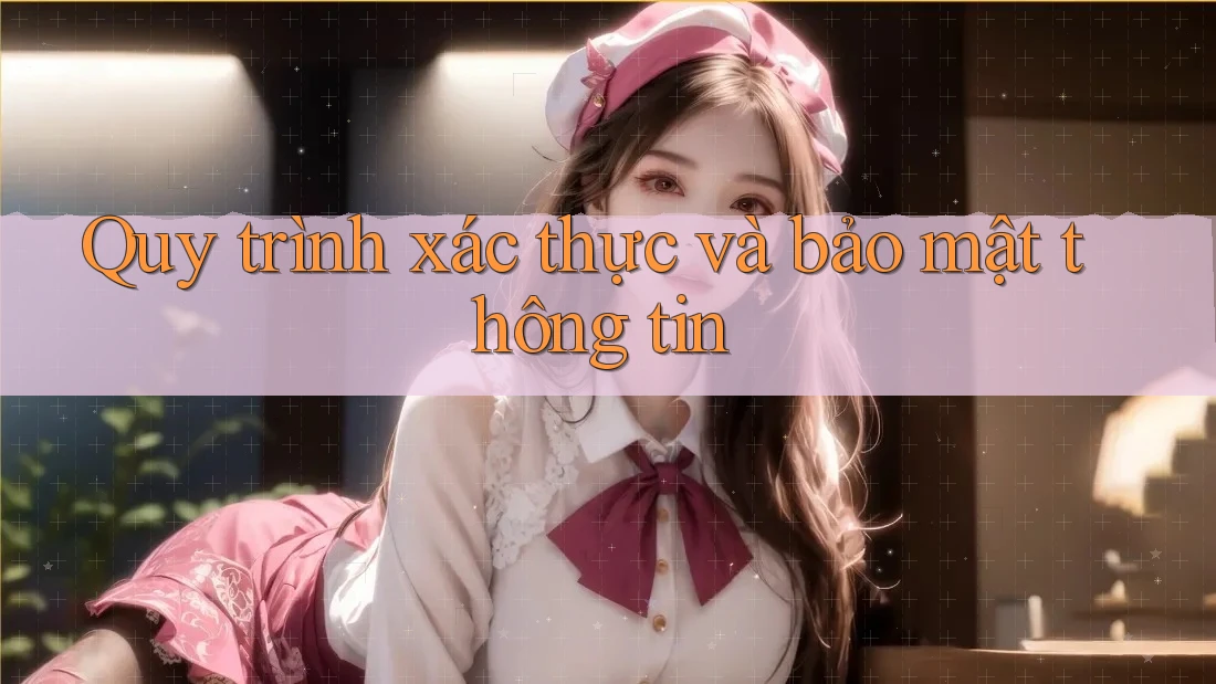 Quy trình xác thực và bảo mật thông tin Quy trình xác thực và bảo mật thông tin