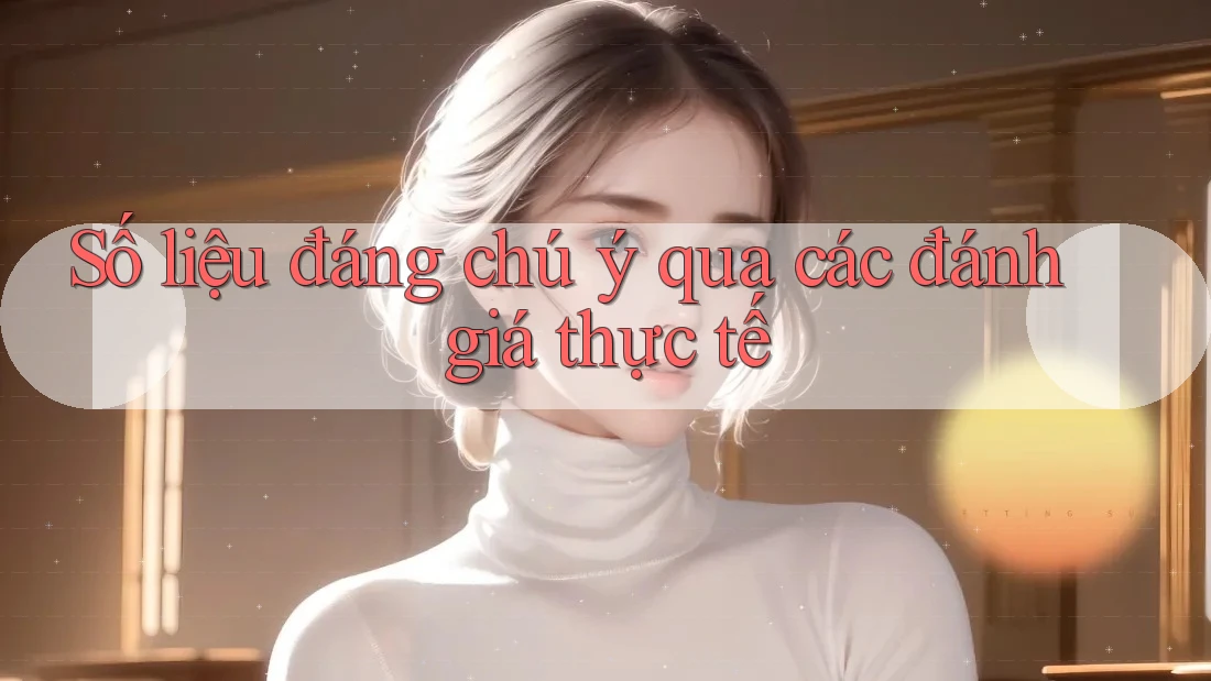 Số liệu đáng chú ý qua các đánh giá thực tế