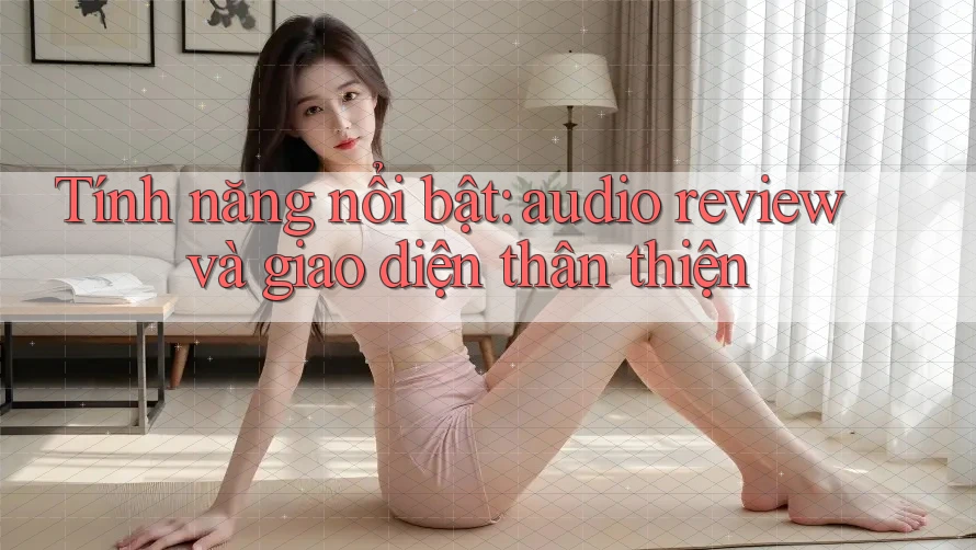 Tính năng nổi bật: audio review và giao diện thân thiện